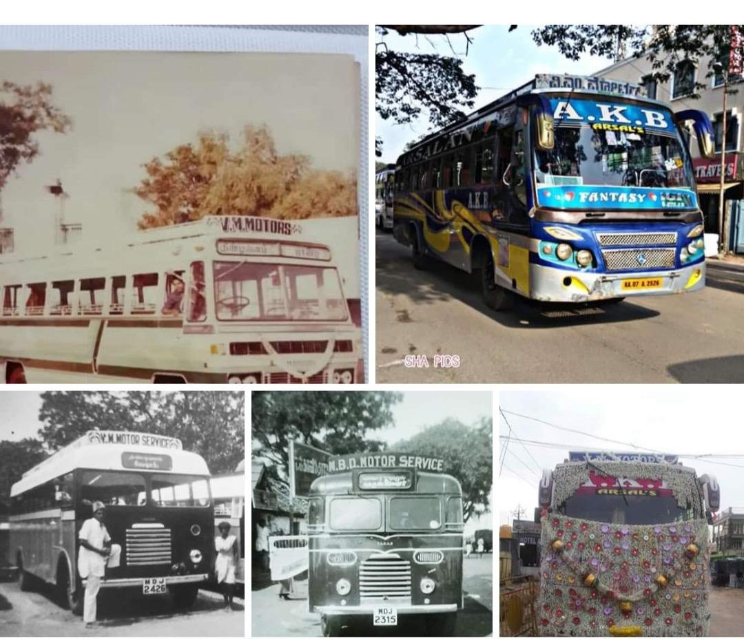 Vintage MBD / N.B.D. Motor Service buses from the stage-carriage era