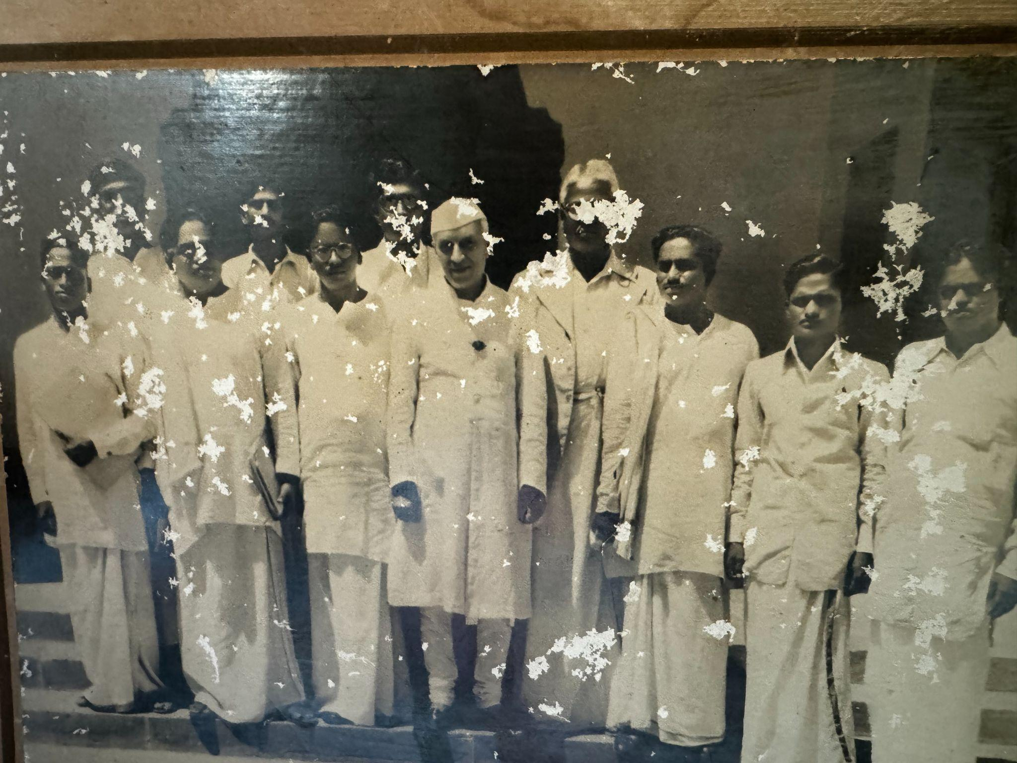 The MBD founders photographed with Prime Minister Jawaharlal Nehru