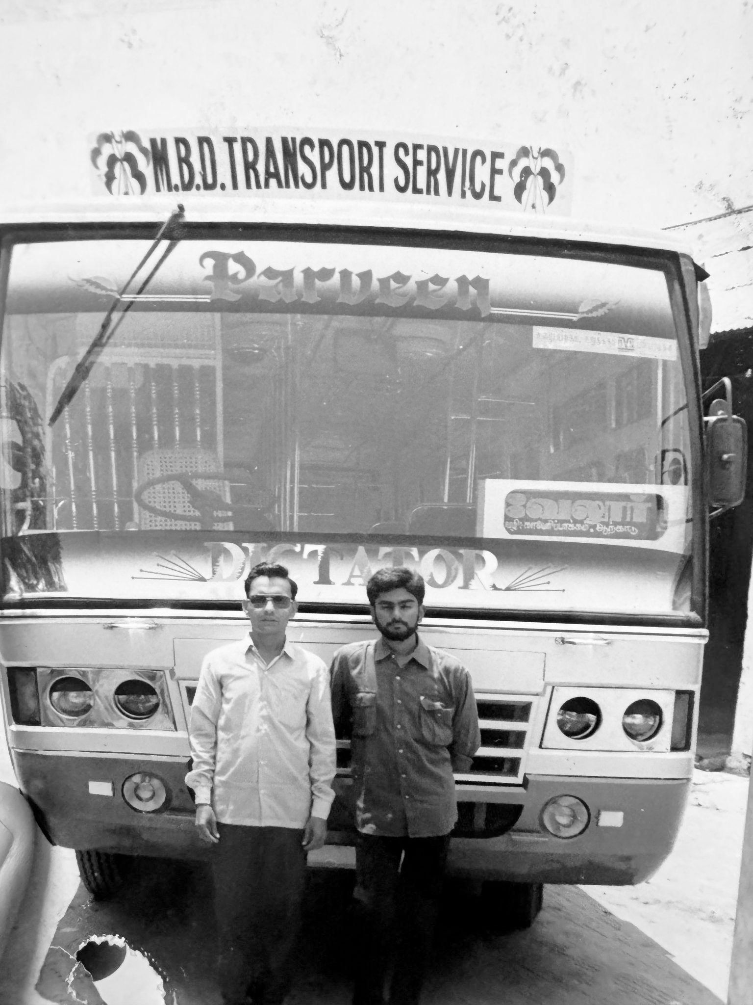 An M.B.D. Transport Service factory bus operated for corporate clients
